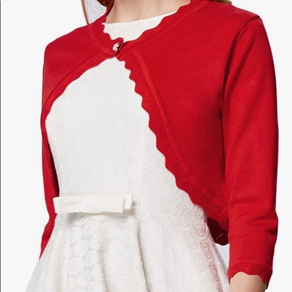 V-neck Cropped Cardigan - Picture 3 of 4